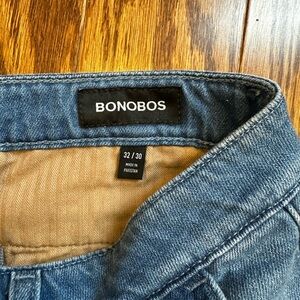 Men’s 32/30 Bonobo’s Chino jeans. Brand new. Dope w/ Rainbow light brown sandals